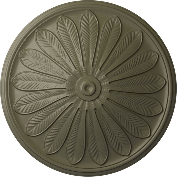 Ekena Millwork Brontes Ceiling Medallion (Fits Canopies up to 3 5/8"), 25 1/2"OD x 5 1/2"P, Spartan Stone CM25BRSSF - main